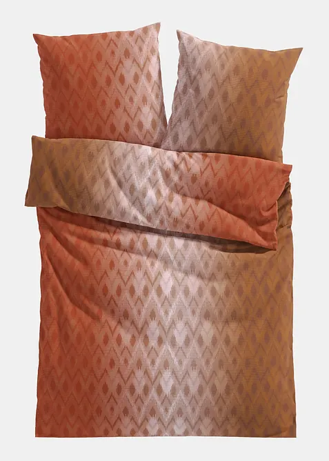 Parure de lit en coton m&eacute;lang&eacute;, bonprix