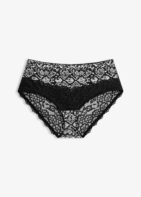 Culotte maxi &agrave; mesh imprim&eacute;, bonprix