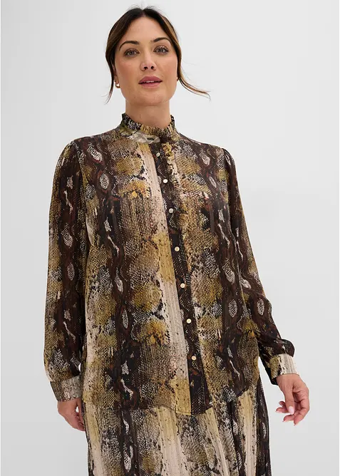 Chiffonbluse mit Glitzerf&auml;den, bonprix