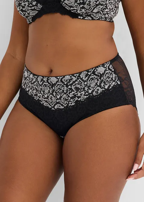 Culotte maxi &agrave; mesh imprim&eacute;, bonprix