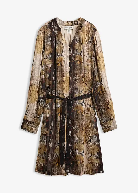Chiffonkleid mit Glitzerf&auml;den, bonprix