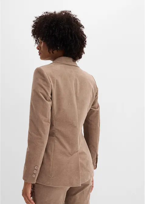 Blazer en velours c&ocirc;tel&eacute;, bonprix