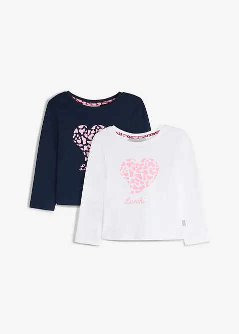 Lot de 2 T-shirts manches longues Lurchi en coton doux, Lurchi