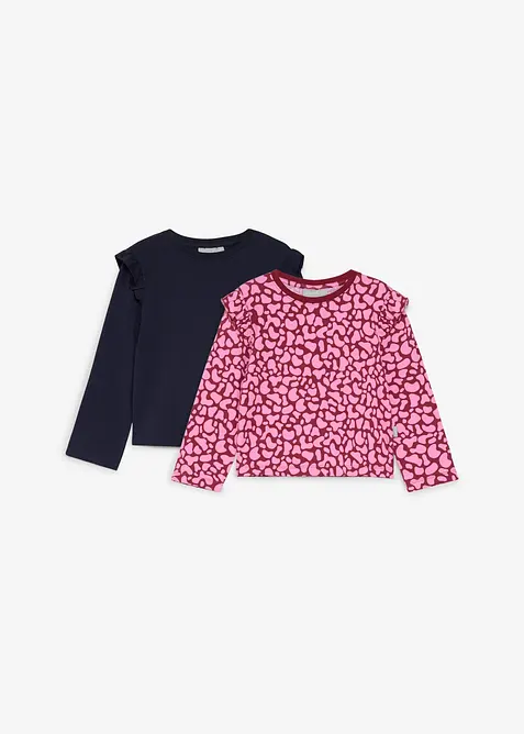 Lot de 2 T-shirts manches longues Lurchi doux en coton, Lurchi