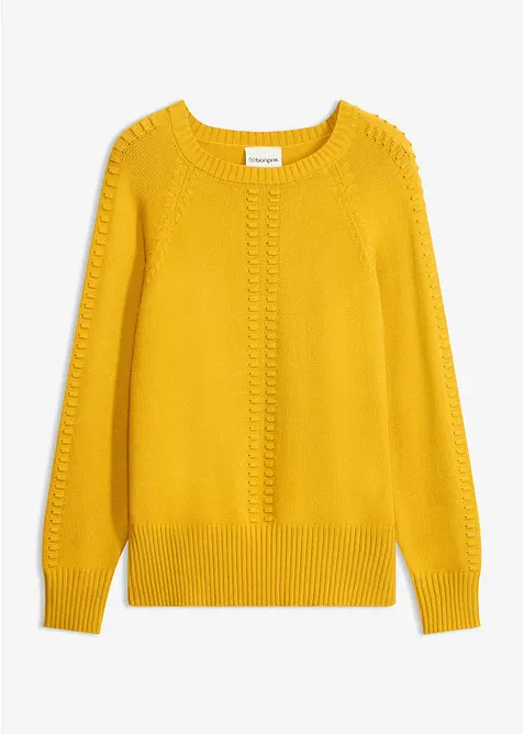 Fledermaus-Pullover mit Viskose-Anteil, bonprix