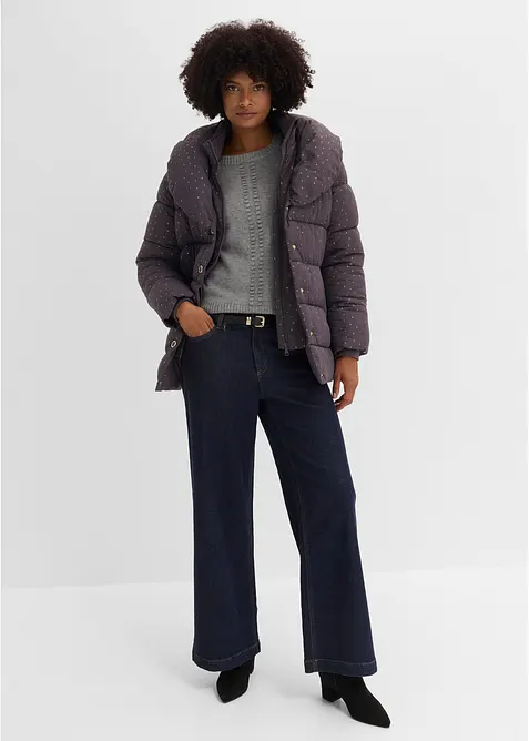 Steppjacke mit Glitzerdruck, bonprix
