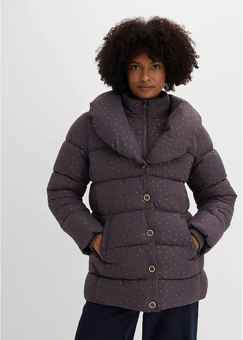 Steppjacke mit Glitzerdruck, bonprix