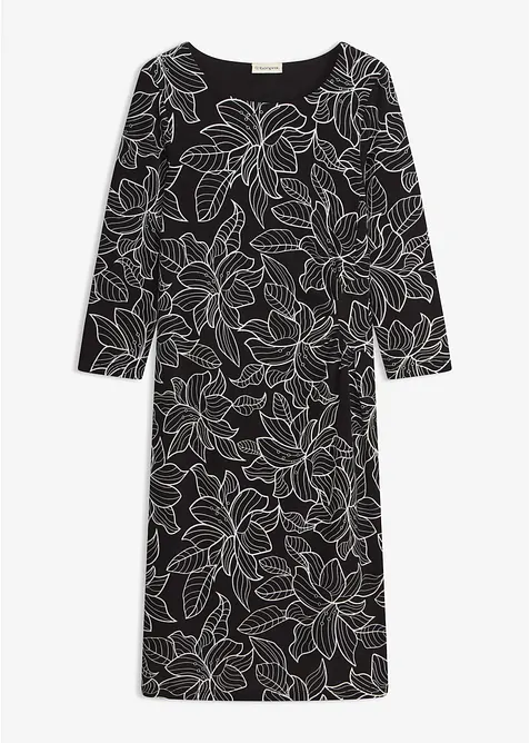 Jerseykleid mit Blumen-Design, bonprix