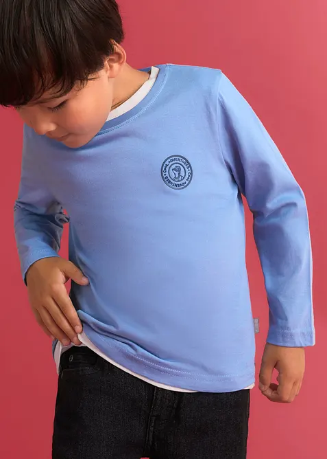 Lot de 2 T-shirts manches longues Lurchi doux en coton, Lurchi