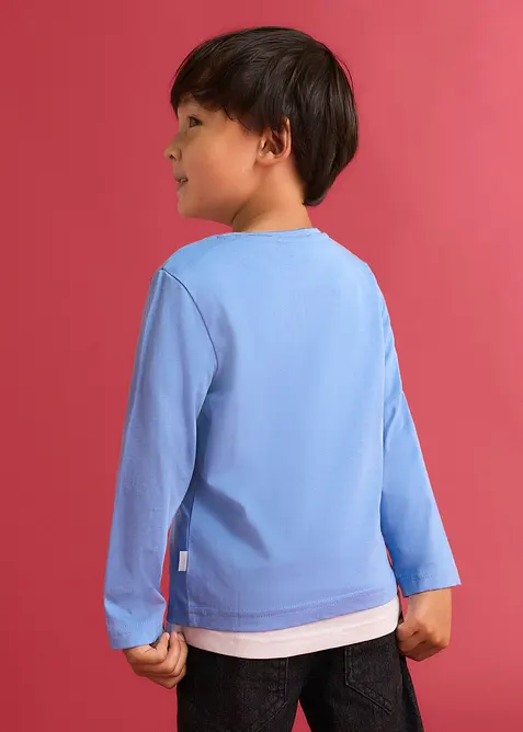Lot de 2 T-shirts manches longues Lurchi doux en coton, Lurchi