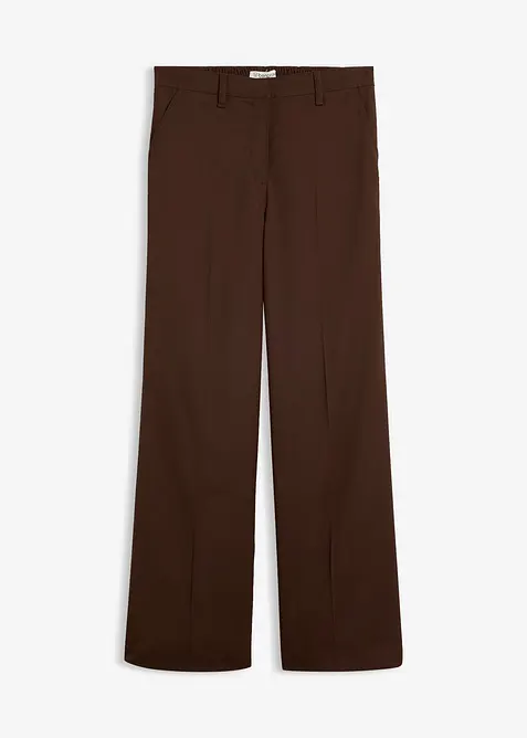 Pantalon large &agrave; pinces, taille &eacute;lastiqu&eacute;e, bonprix