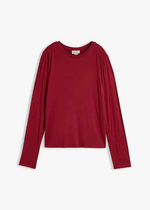 T-shirt manches longues en viscose extensible, bonprix