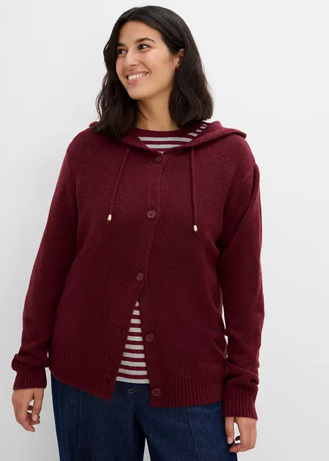 Strickjacke mit Kapuze, bonprix
