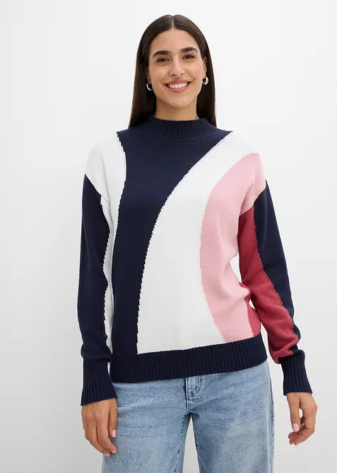 Pull en coton m&eacute;lang&eacute;, bonprix