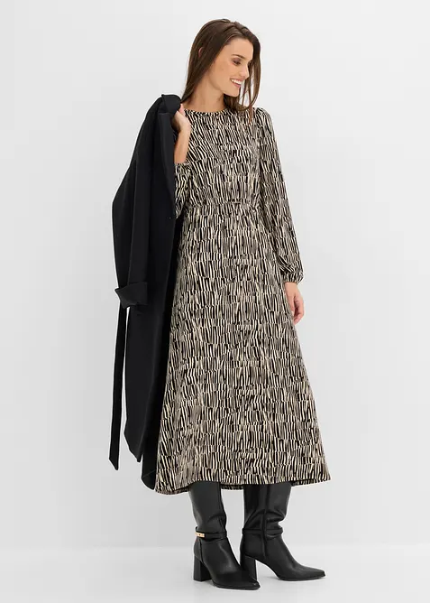 Jerseykleid aus flie&szlig;ender Viskose, bonprix