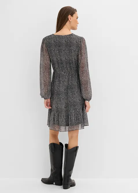 Jerseykleid aus feinem Mesh, bonprix
