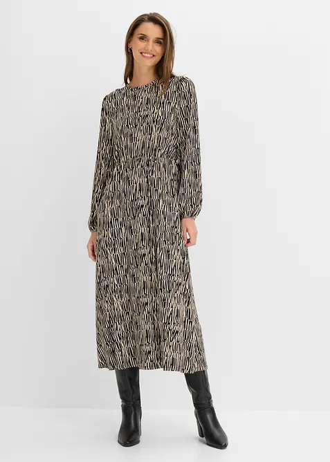 Jerseykleid aus flie&szlig;ender Viskose, bonprix