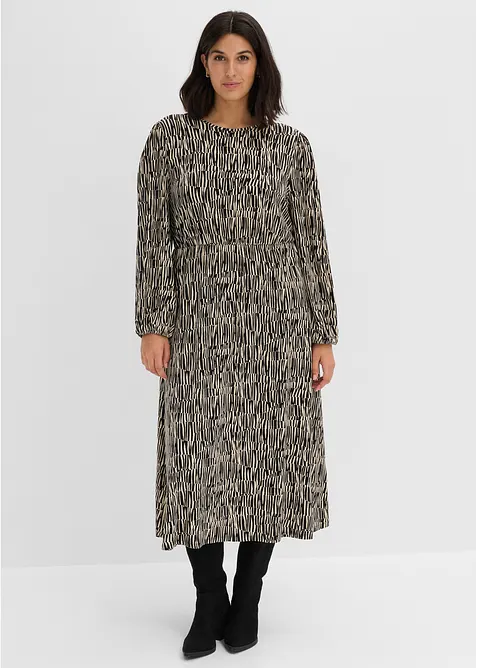 Jerseykleid aus flie&szlig;ender Viskose, bonprix