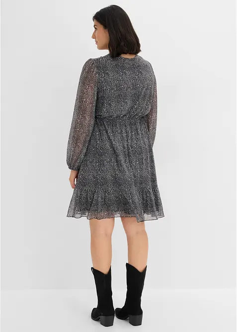 Jerseykleid aus feinem Mesh, bonprix