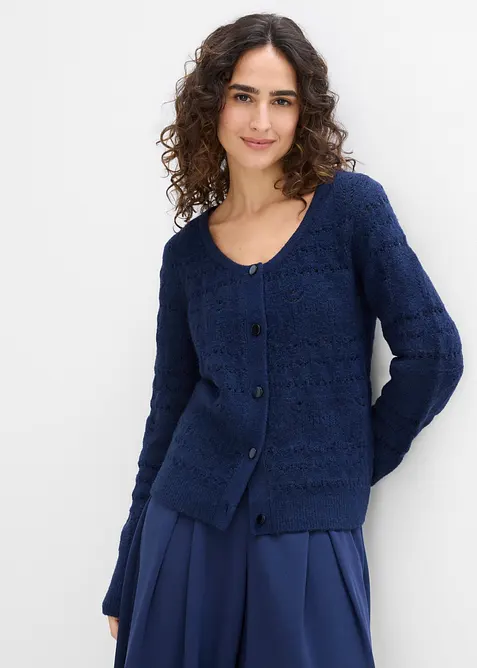 Ajour-Strickjacke, bonprix