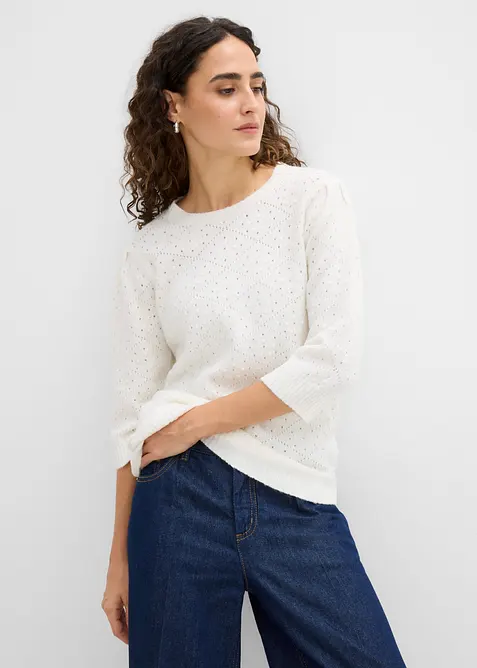 Pull ajour&eacute;, bonprix