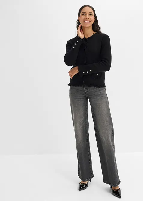 Strickjacke aus Boucl&eacute;, bonprix