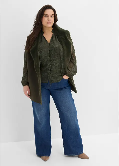 Bluse mit Spitzenverzierung, bonprix