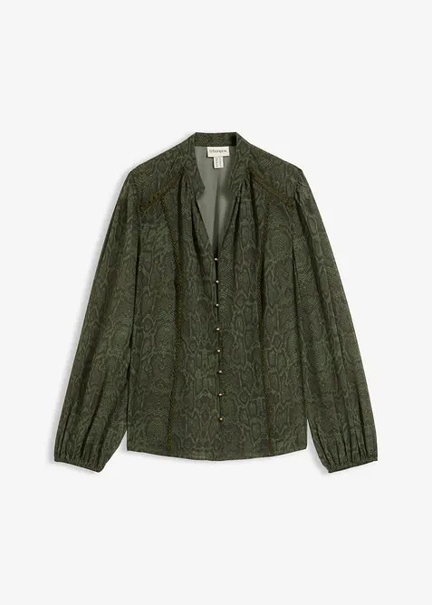 Bluse mit Spitzenverzierung, bonprix