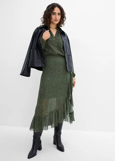 Chiffon-Rock in Wickeloptik, bonprix