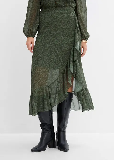 Chiffon-Rock in Wickeloptik, bonprix