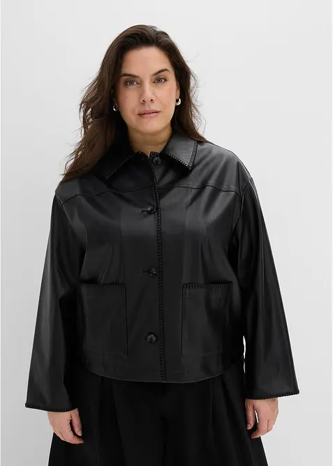 Lederimitat-Jacke, bonprix