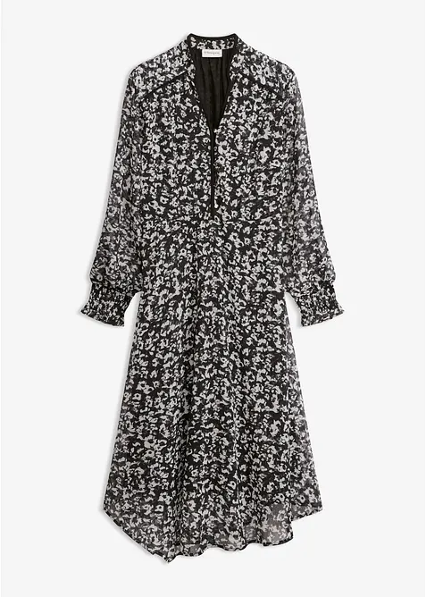 Midikleid mit asymmetrischem Saum, bonprix