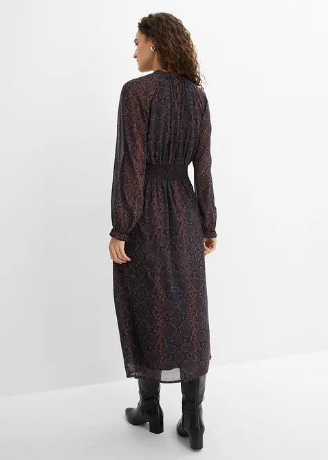 Chiffonkleid mit Frill-&Auml;rmeln, bonprix