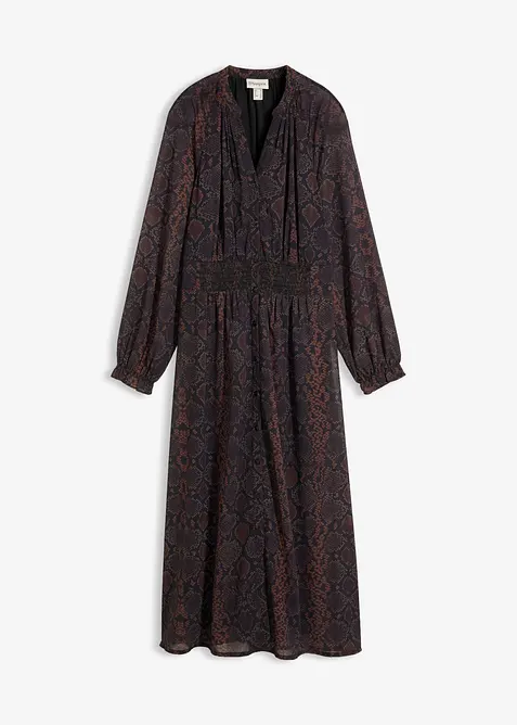 Chiffonkleid mit Frill-&Auml;rmeln, bonprix