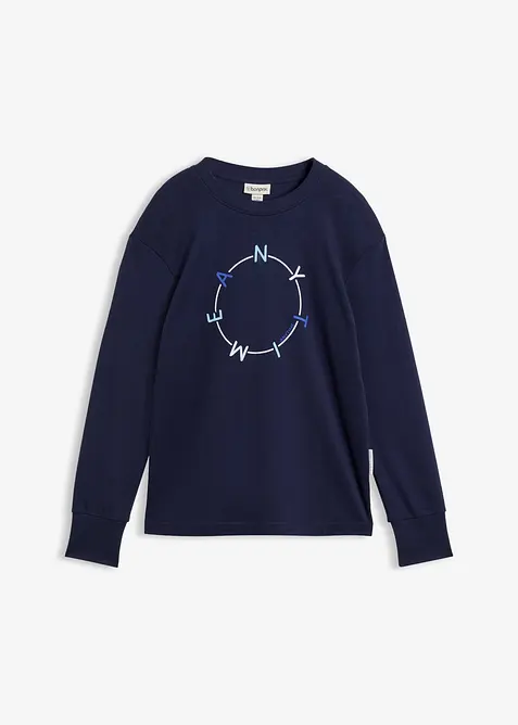 Langarmshirt mit schwerer Baumwolle, bonprix