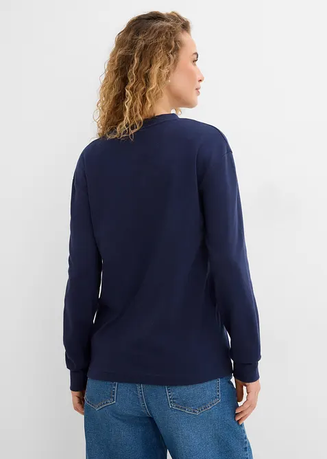 Langarmshirt mit schwerer Baumwolle, bonprix