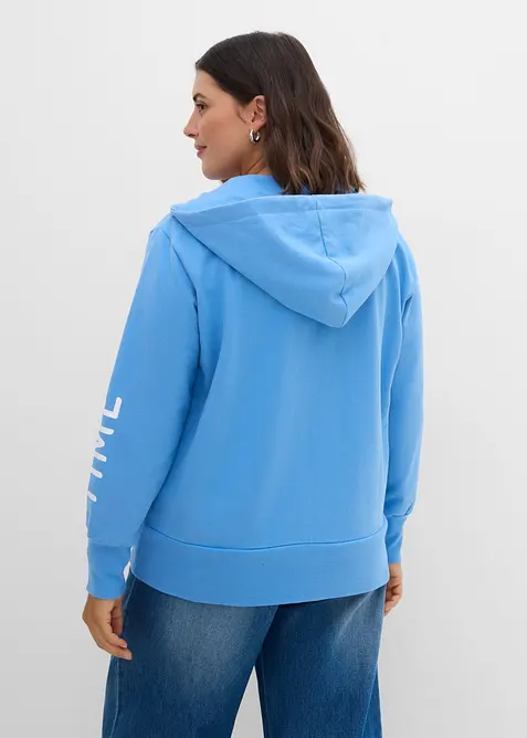 Sweat zipp&eacute; &agrave; capuche, bonprix