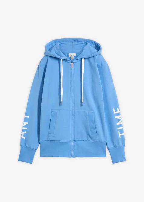 Sweat zipp&eacute; &agrave; capuche, bonprix