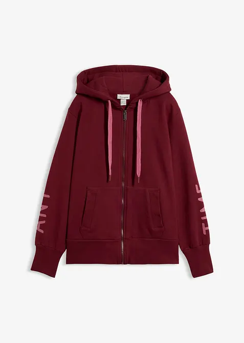 Sweat zipp&eacute; &agrave; capuche, bonprix