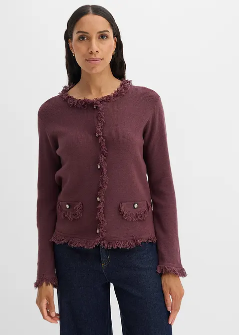 Strickjacke aus Boucl&eacute;, bonprix