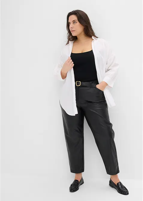 Pantalon enduit, bonprix