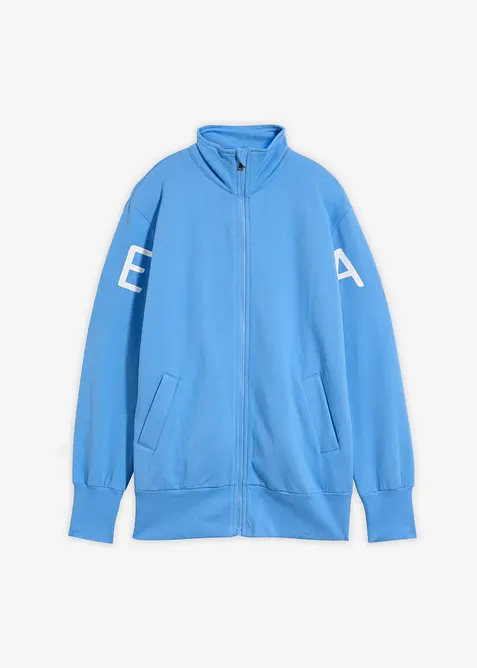 Sweat zipp&eacute; en coton extensible, bonprix