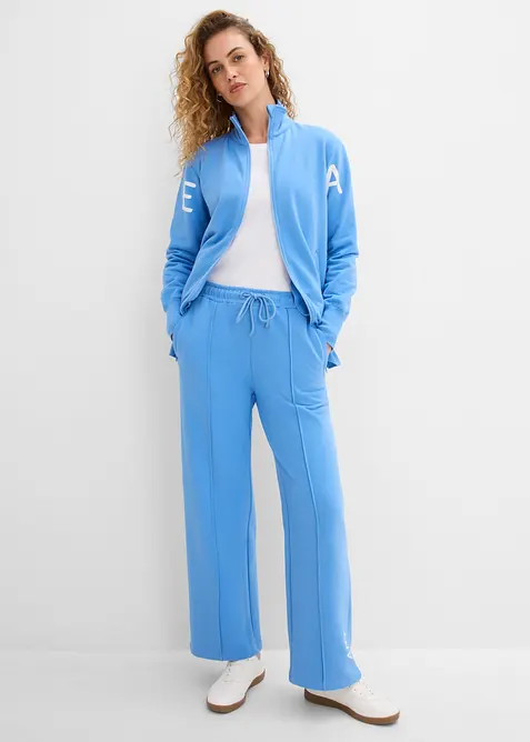 Sweat zipp&eacute; en coton extensible, bonprix