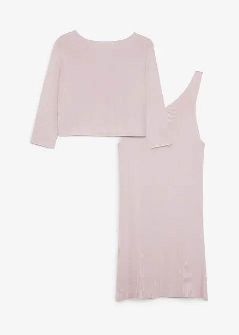 Robe et pull en maille (ens. 2 pces), bonprix