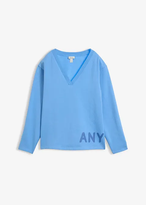 Sweat-shirt en coton extensible, bonprix