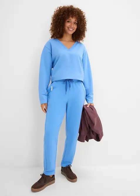 Sweat-shirt en coton extensible, bonprix