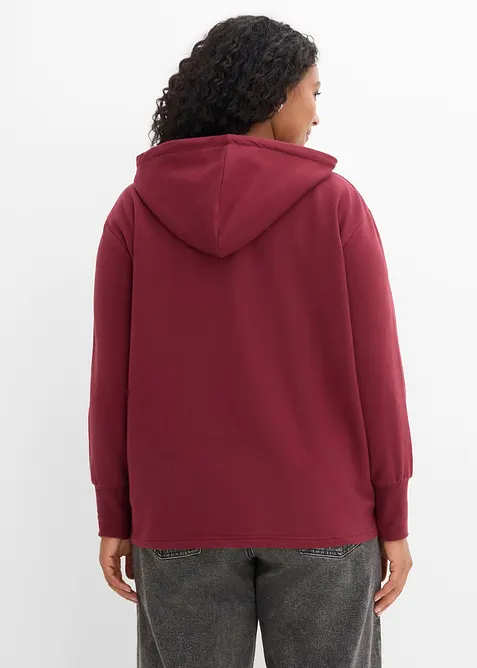 Sweat &agrave; capuche en coton extensible, bonprix
