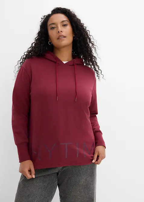 Sweat &agrave; capuche en coton extensible, bonprix