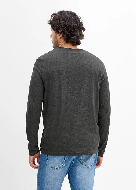 Lot de 2 T-shirts manches longues, bonprix