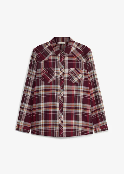 Chemisier en flanelle 100% coton, bonprix